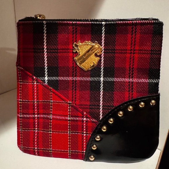 MAC Plaid Makeup Zipper Bag - Picture 1 of 6